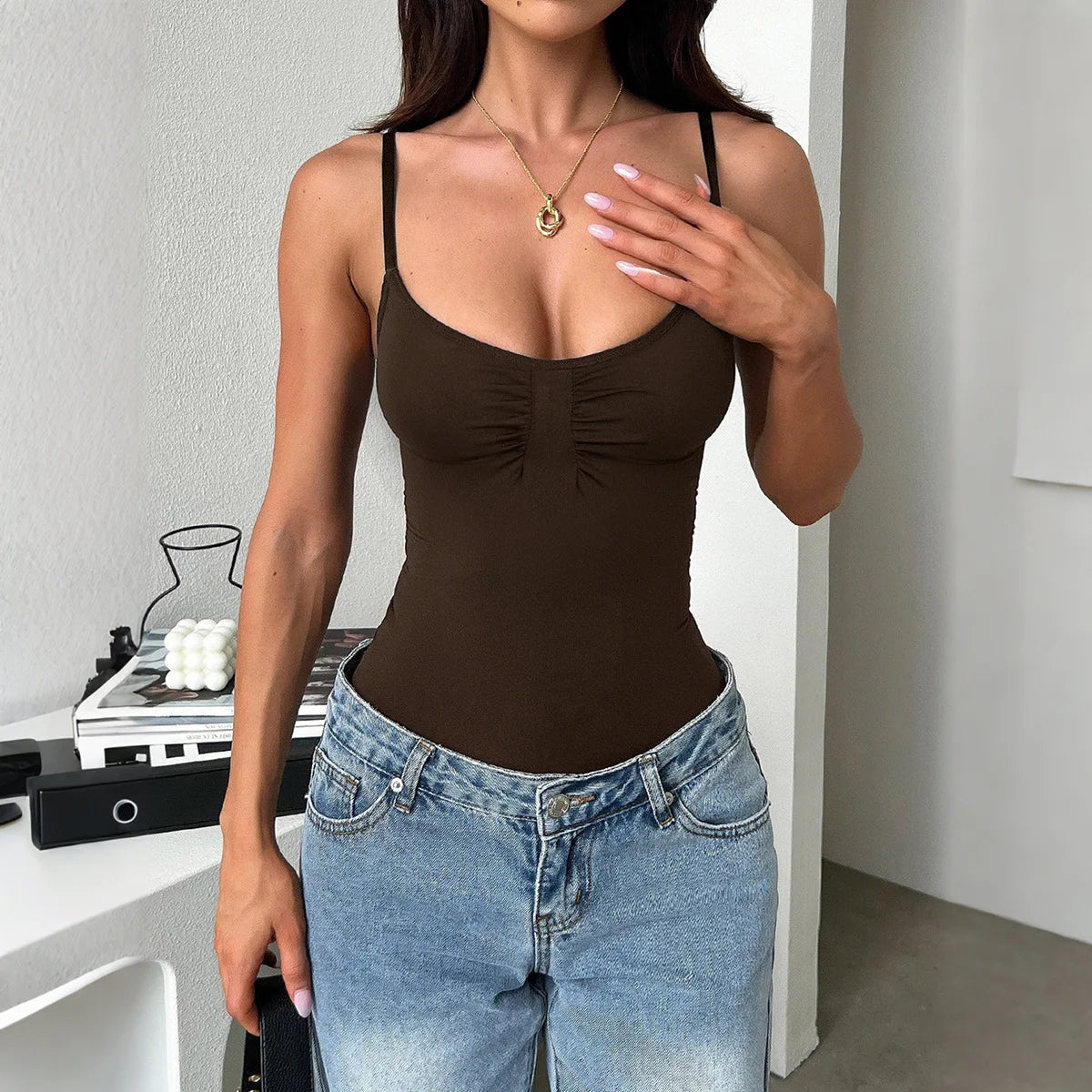Phantasy Sexy Spice Sling Strap Slim Vest Women's Clothing 2025 Spring And Summer Comfortable Breathable Vest for Women Home