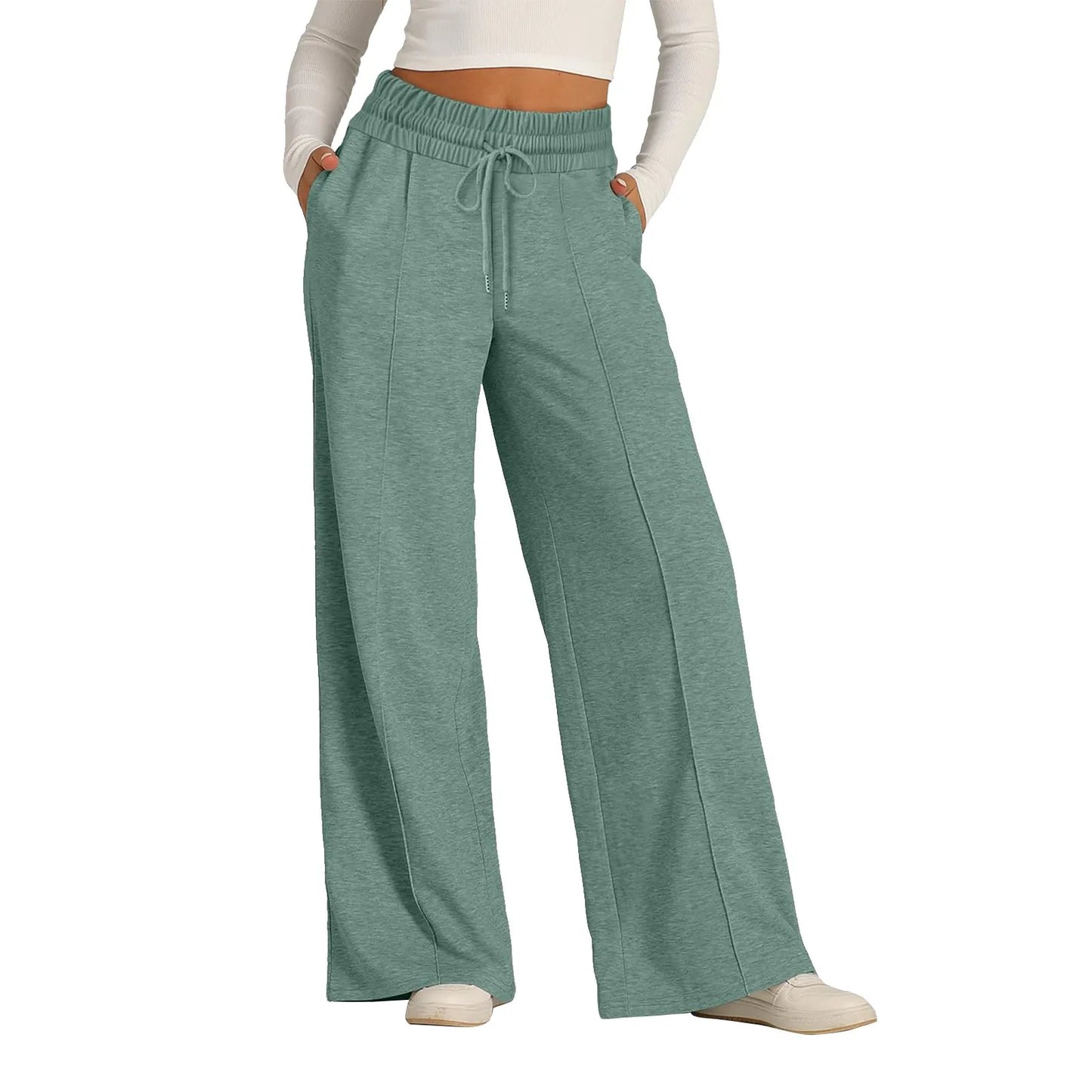 Wide Leg Fleece Joggers