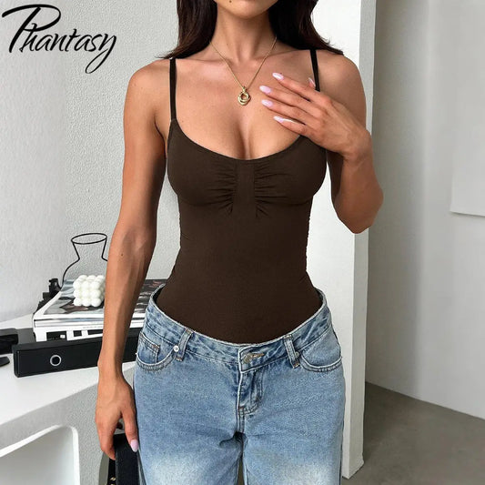 Phantasy Sexy Spice Sling Strap Slim Vest Women's Clothing 2025 Spring And Summer Comfortable Breathable Vest for Women Home