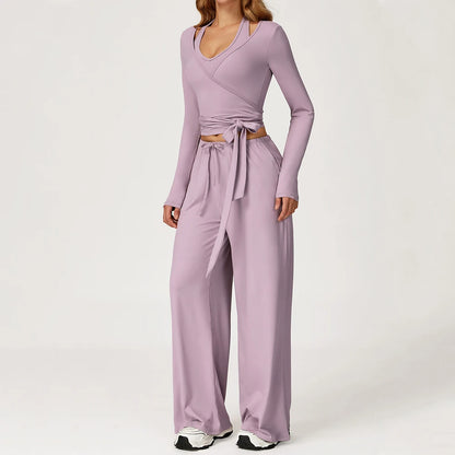 Women Yoga Set 2/3PCS Sportswear Push Up Workout Clothes Athletic Wear Gym Legging Fitness Bra Crop Top Long Sleeve Sports Suits