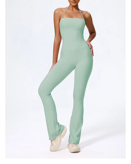 Sleeveless Backless Yoga Jumpsuit