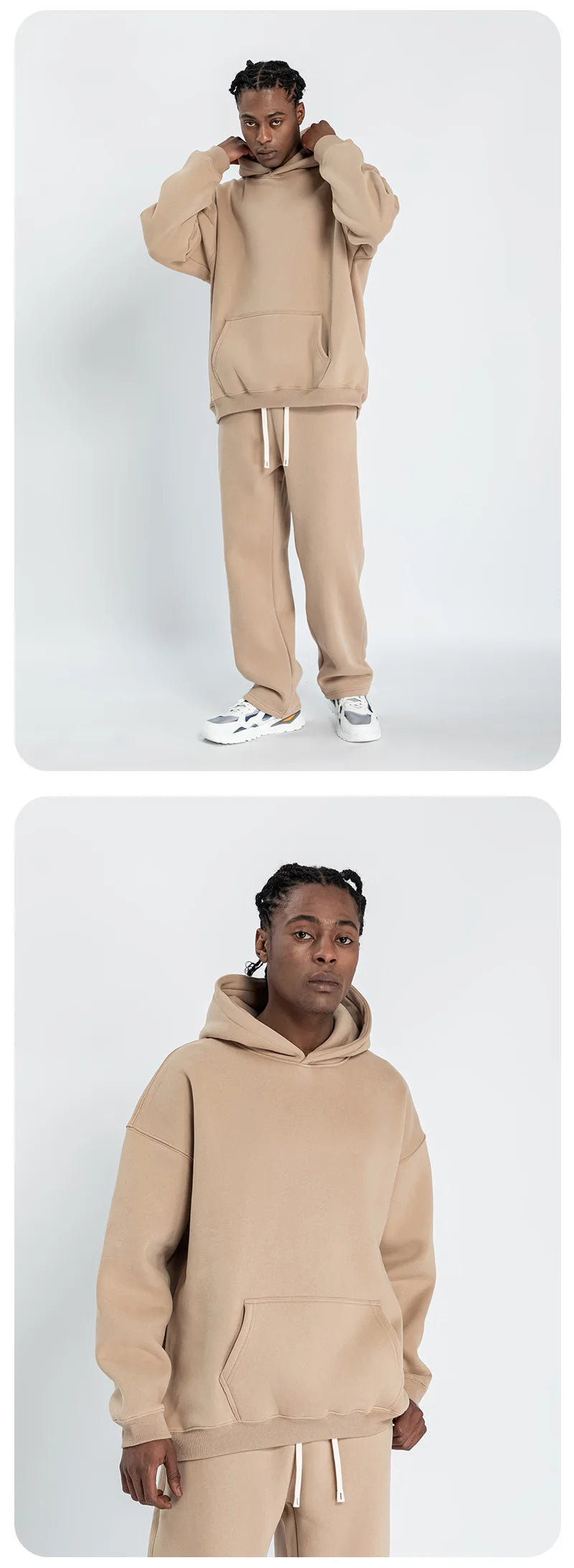 Fleece Lined Hoodie & Jogger Tracksuit Set