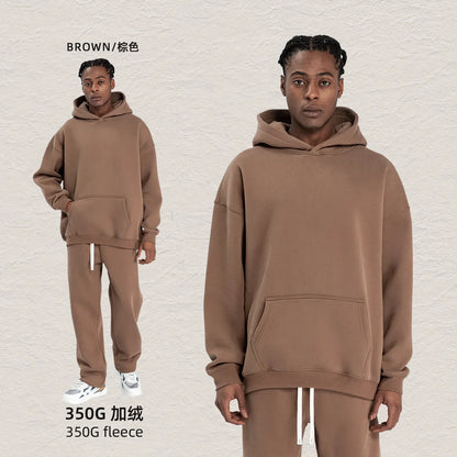 Fleece Lined Hoodie & Jogger Tracksuit Set