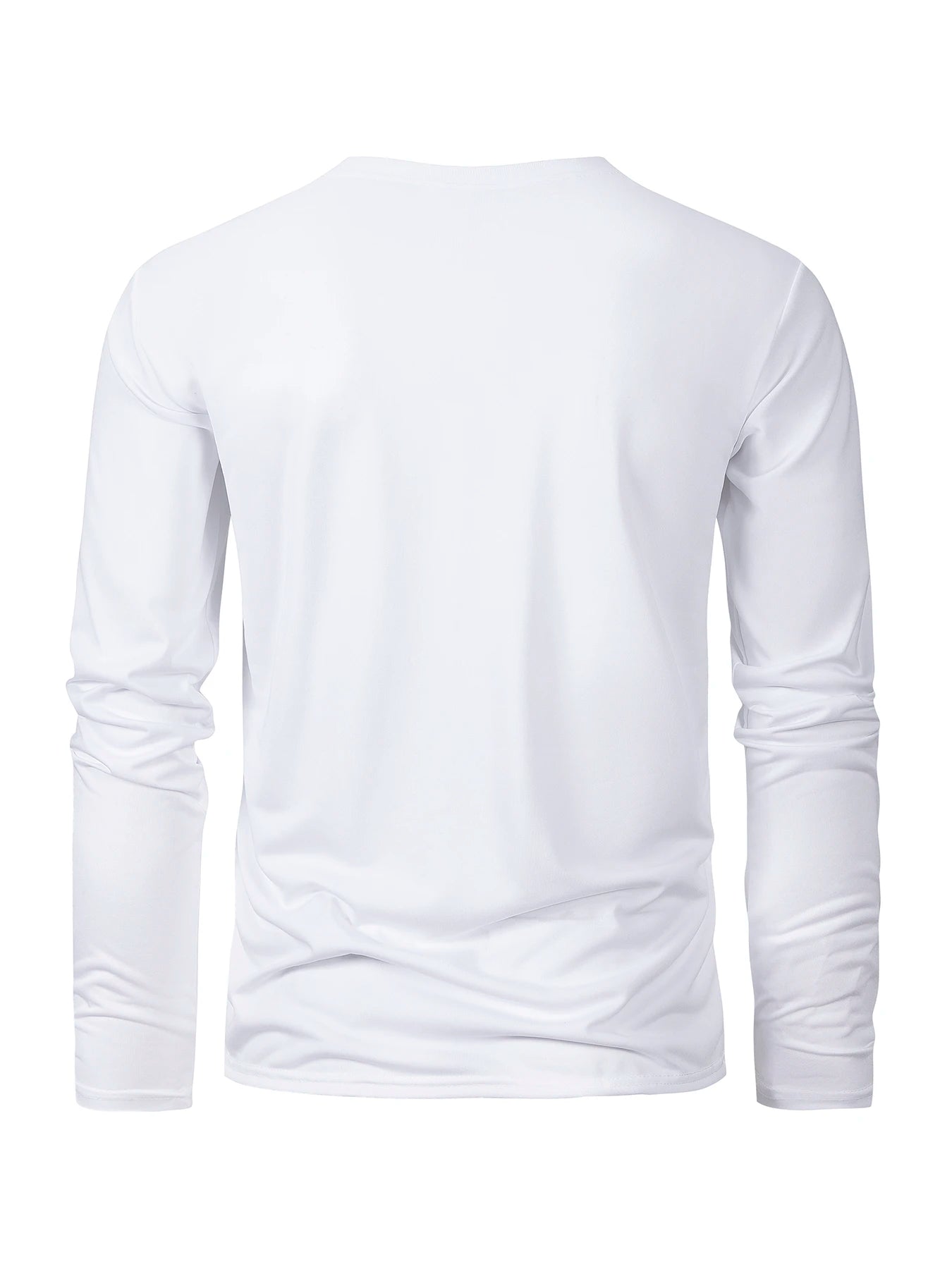 Long Sleeve Moisture Wicking T-Shirt – Casual Round Neck Sports Tee, Comfortable Versatile Top
