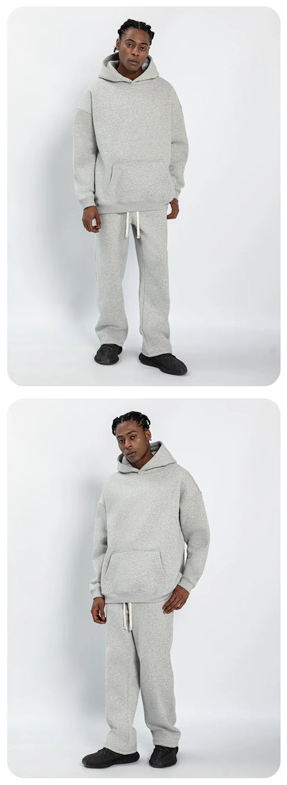 Fleece Lined Hoodie & Jogger Tracksuit Set