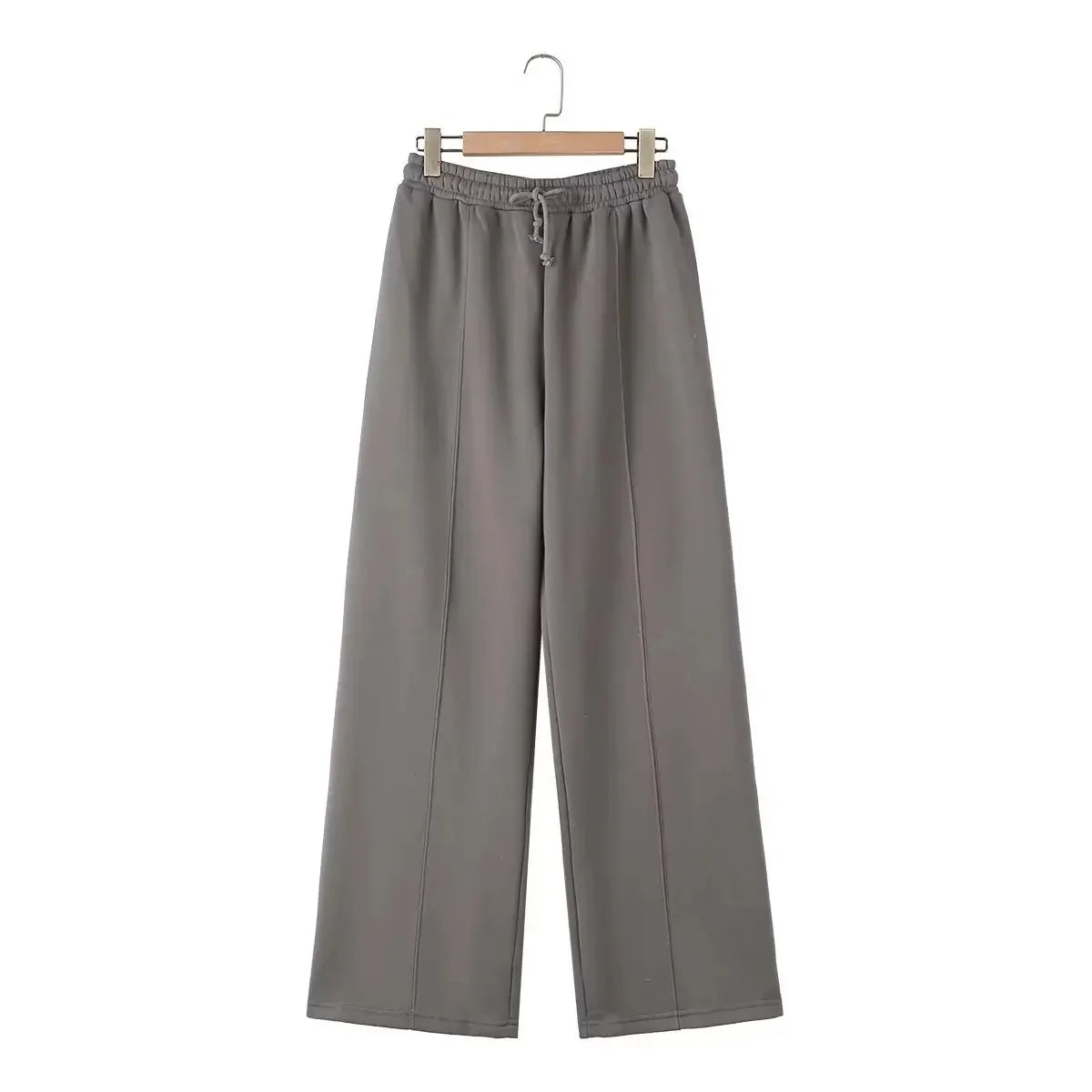 Zipper Pilot Jacket Sweatshirt Style Loose High Waist Fleece Pants Cotton Streetwear Series Women's Fashion Set