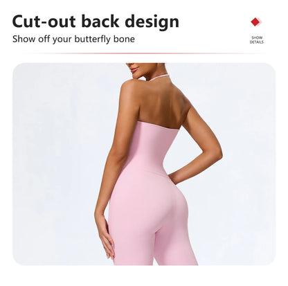 Sleeveless Backless Yoga Jumpsuit