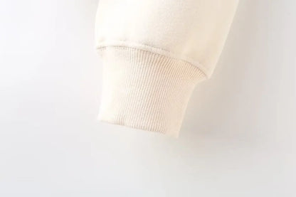 Zipper Pilot Jacket Sweatshirt Style Loose High Waist Fleece Pants Cotton Streetwear Series Women's Fashion Set