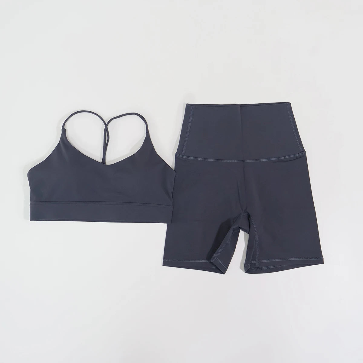 2Pcs Women's Cross-Back Two-Piece Sports Set Comfortable Yoga Fitness Wear Athletic Apparel Bra And Workout Clothing Set Female