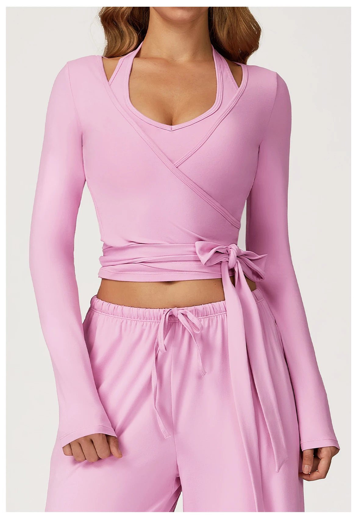 Women Yoga Set 2/3PCS Sportswear Push Up Workout Clothes Athletic Wear Gym Legging Fitness Bra Crop Top Long Sleeve Sports Suits