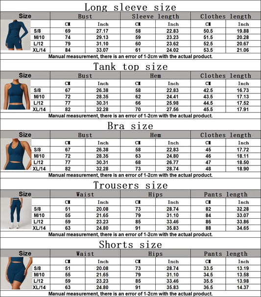 2/3/4PCS Yoga Set Gym Clothes Sportswear Seamless Yoga Suits For Women Fitness Long Sleeved Tracksuits Sports Bra Gym Leggings