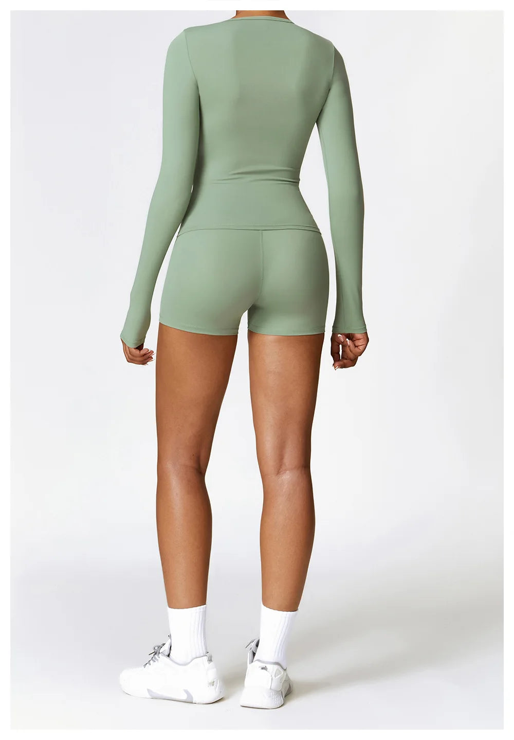 Women’s Slim Fit Long Sleeve Yoga Top – Running, Exercise, Fitness, Quick-Dry Sports Shirt