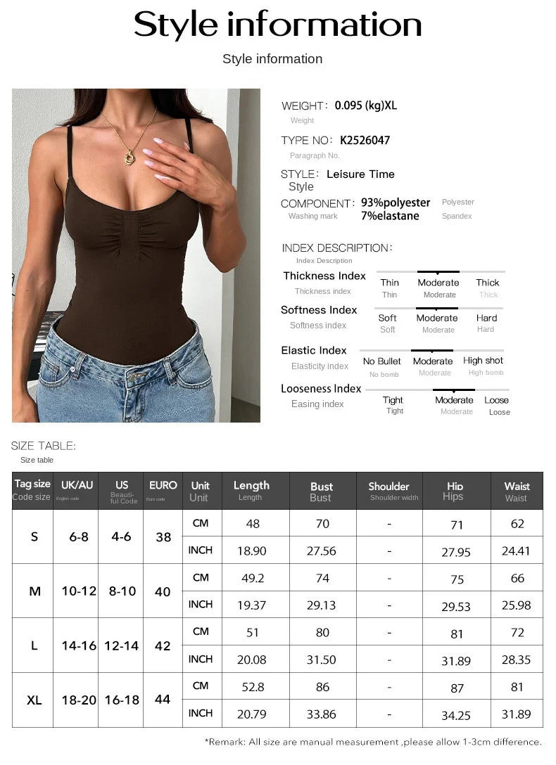 Phantasy Sexy Spice Sling Strap Slim Vest Women's Clothing 2025 Spring And Summer Comfortable Breathable Vest  for Women Home