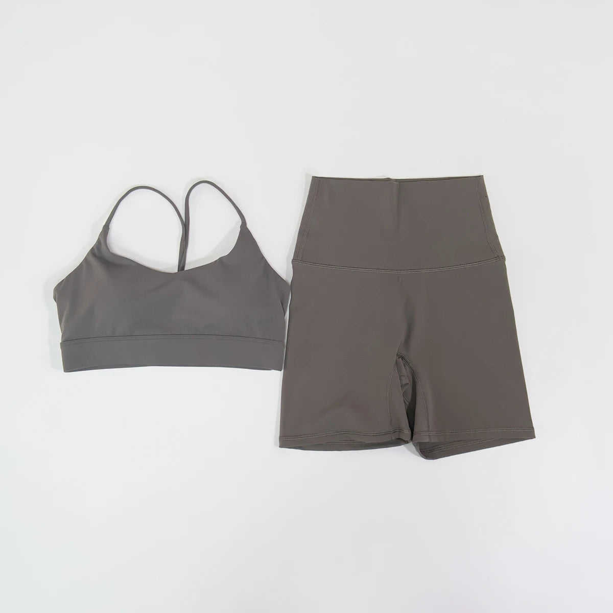 2Pcs Women's Cross-Back Two-Piece Sports Set Comfortable Yoga Fitness Wear Athletic Apparel Bra And Workout Clothing Set Female