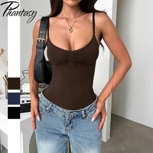 Phantasy Sexy Spice Sling Strap Slim Vest Women's Clothing 2025 Spring And Summer Comfortable Breathable Vest  for Women Home