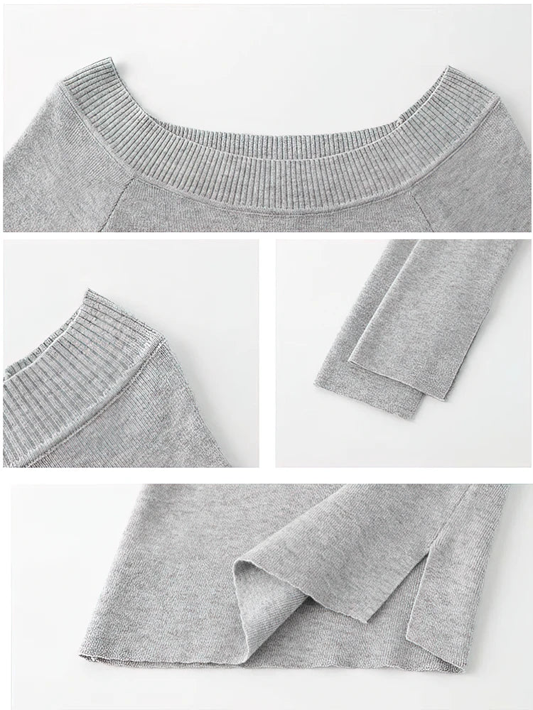 Off Shoulder Long Sleeve Tee