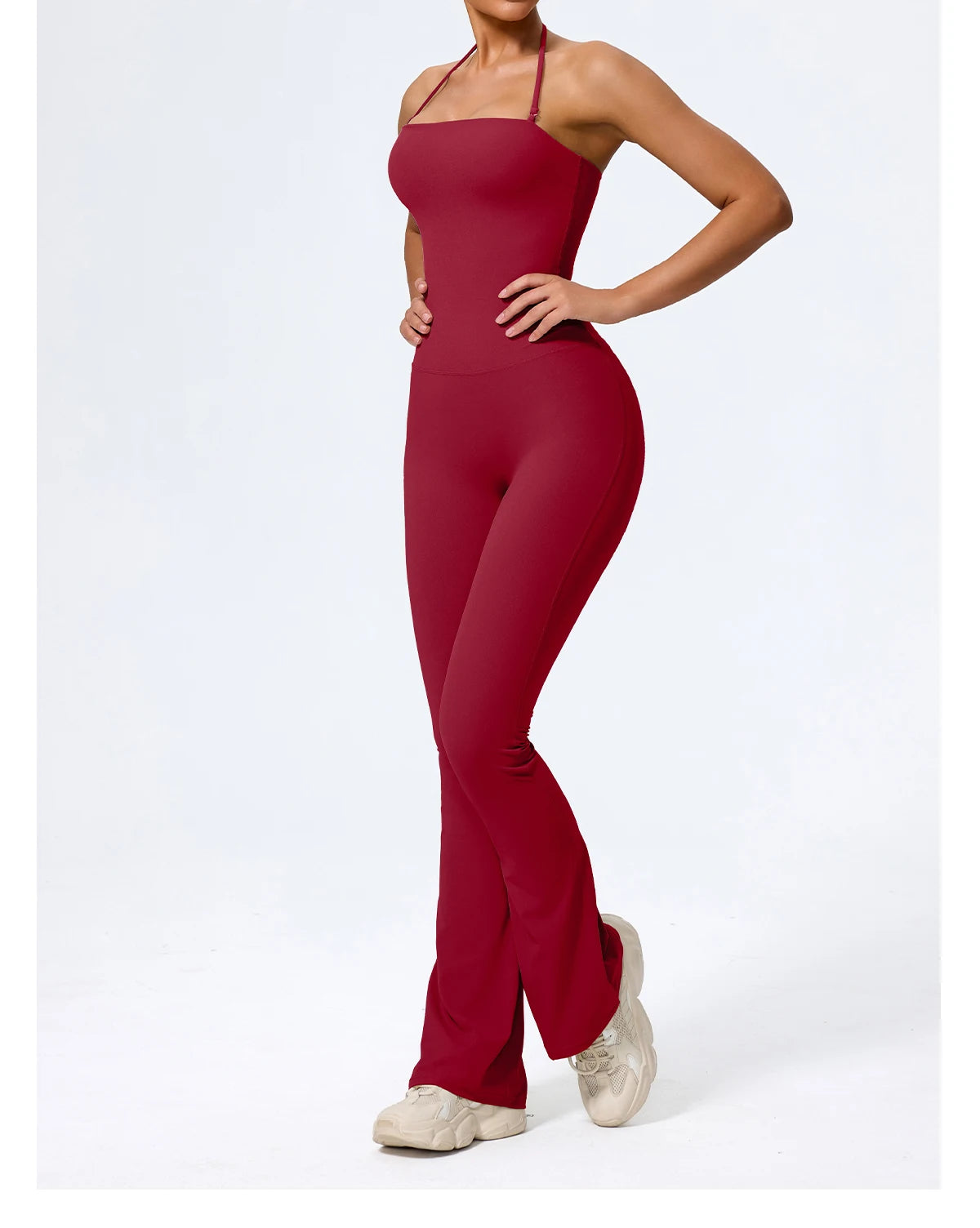 Sleeveless Backless Yoga Jumpsuit