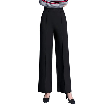High Waist Straight Leg Pant with Pockets