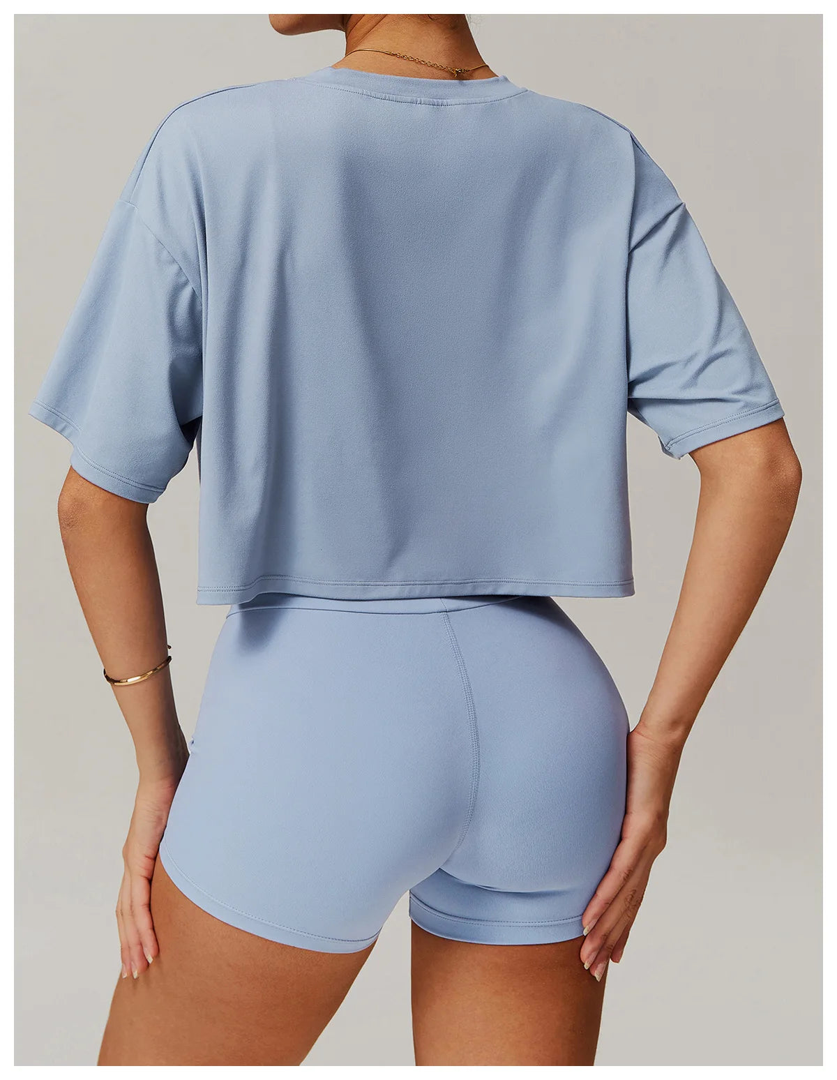 Loose Yoga Top Women Short Sleeve Gym Top Quick Dry Running Sports Shirt Fitness Woman Athletic Cropped Tops Push Up Active Wear