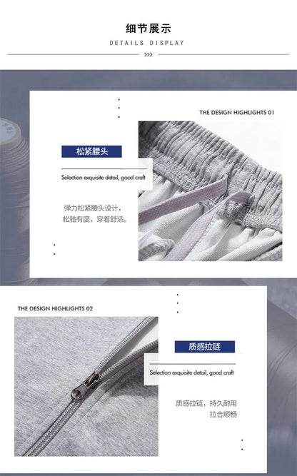 Middle aged and elderly men's two-piece casual wear and sportswear set, long sleeved set, public edition solid color cardigan to