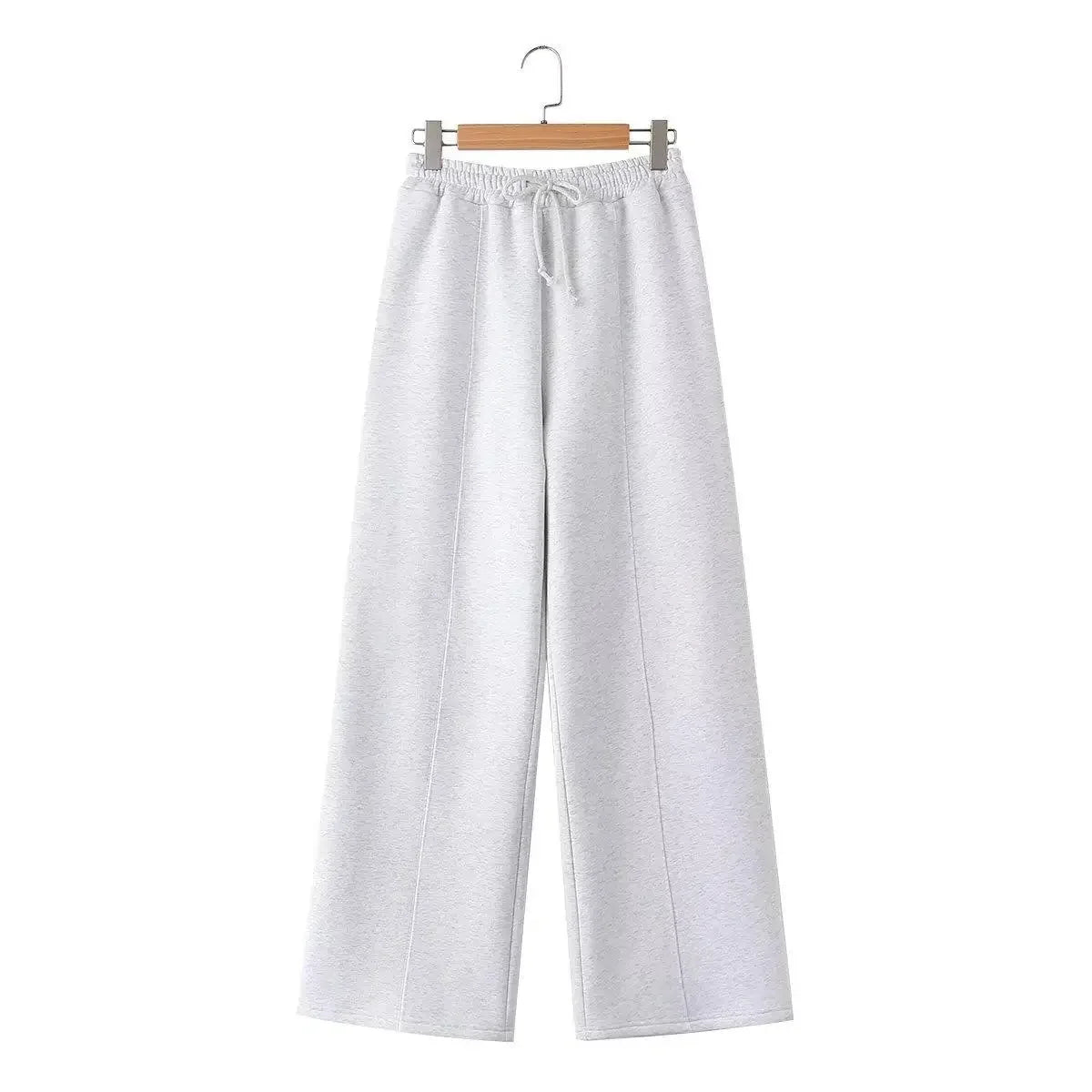 Zipper Pilot Jacket Sweatshirt Style Loose High Waist Fleece Pants Cotton Streetwear Series Women's Fashion Set