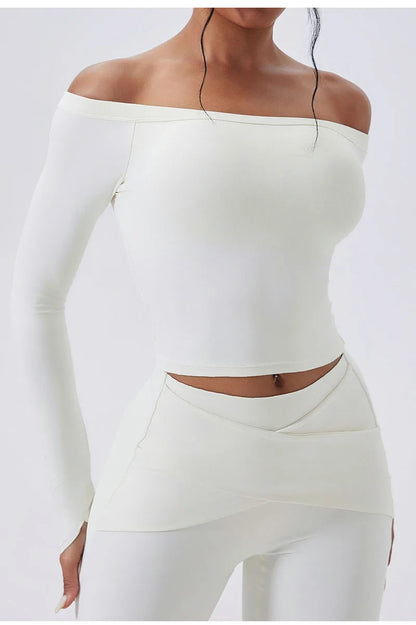 Cloud Hide Woman New Yoga Suit Gym Fitness Set Long Sleeve Sports Tracksuit Top Leggings Workout Pilates Outfits Running Clothes