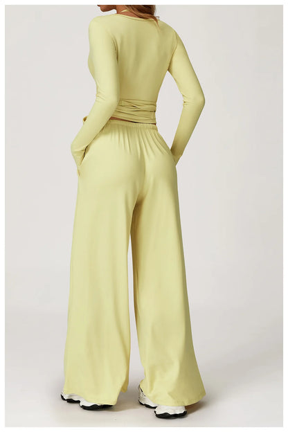 Women Yoga Set 2/3PCS Sportswear Push Up Workout Clothes Athletic Wear Gym Legging Fitness Bra Crop Top Long Sleeve Sports Suits