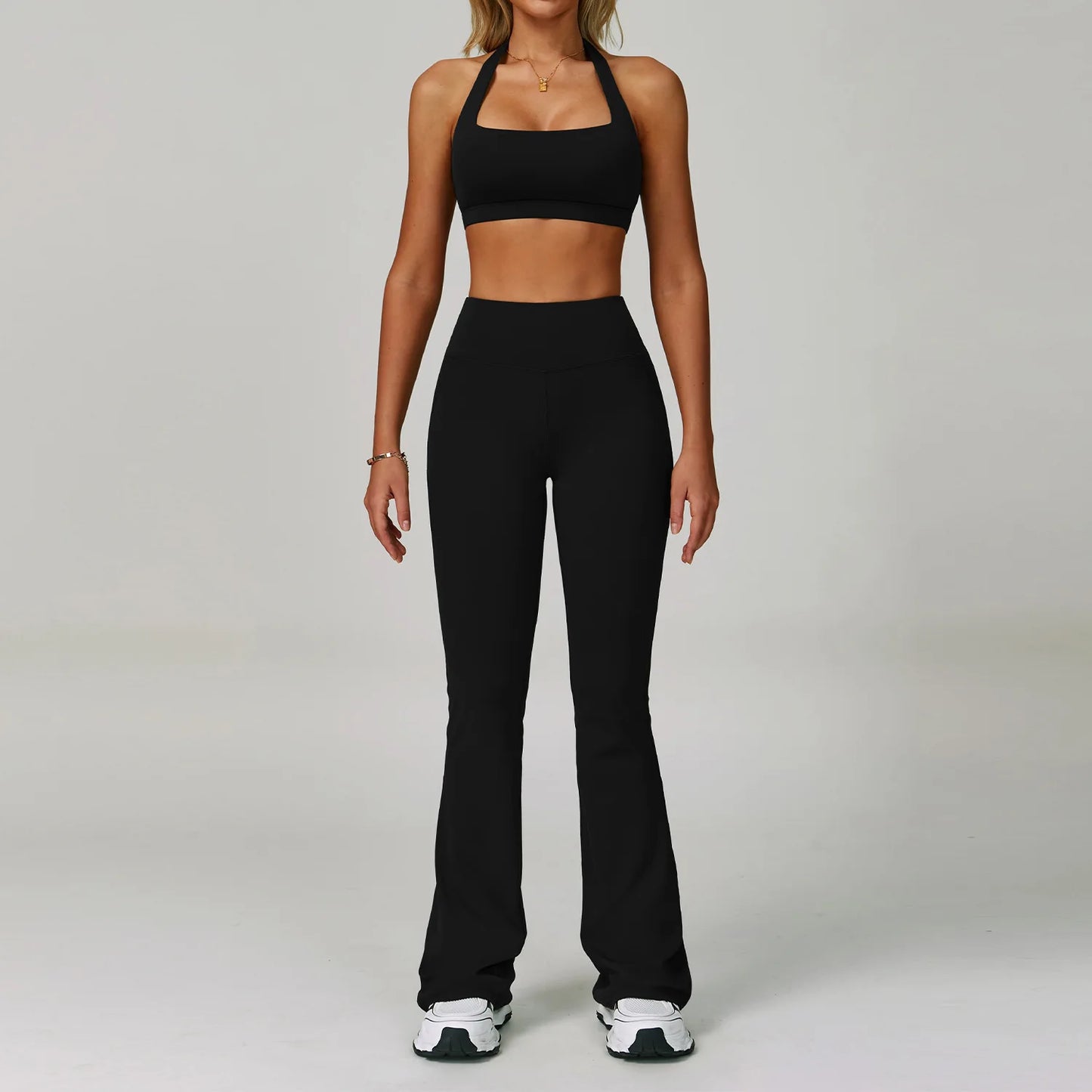 High Waist Leggings Top Yoga Set