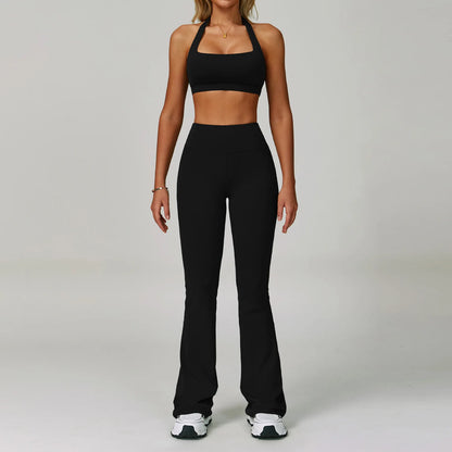 High Waist Leggings Top Yoga Set