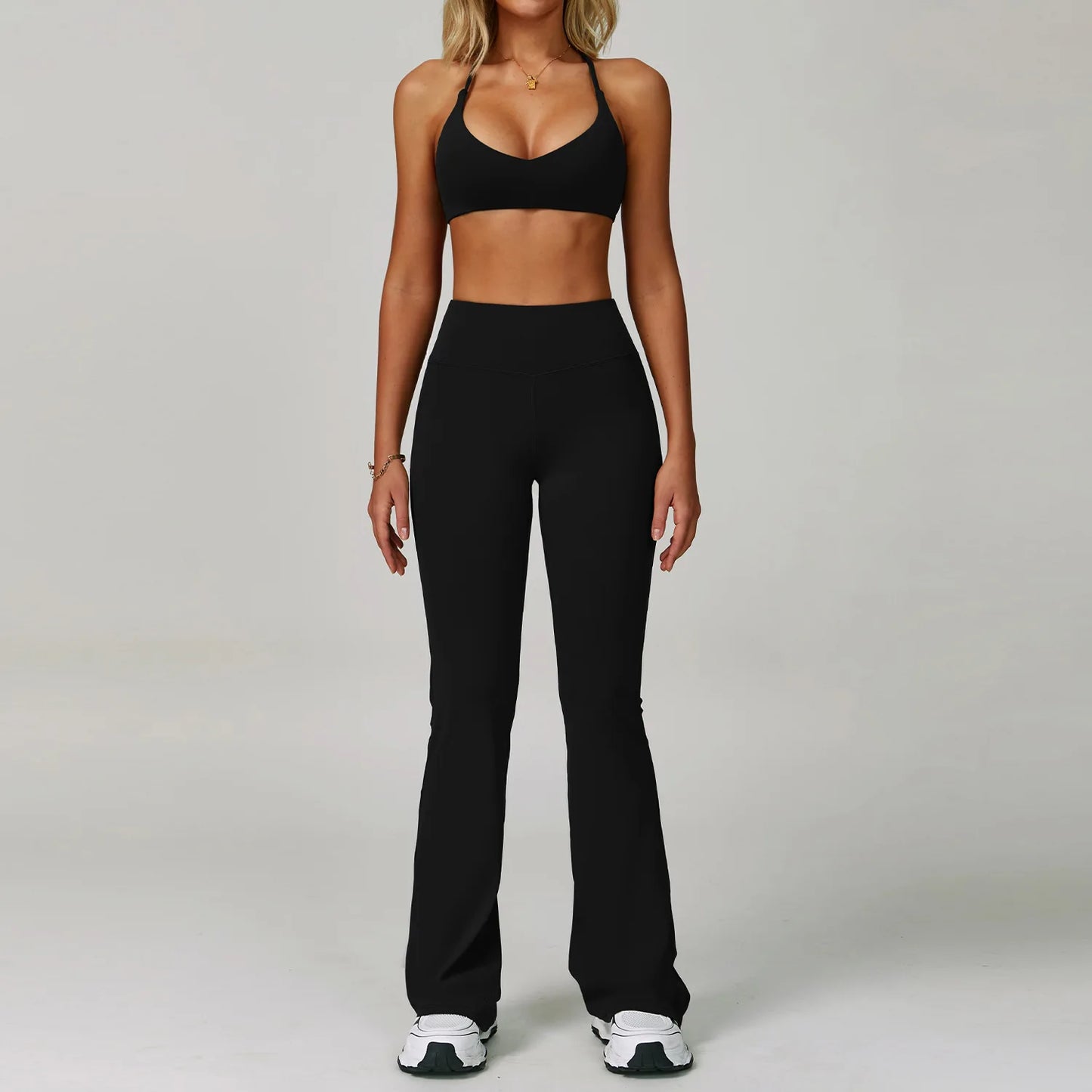 High Waist Leggings Top Yoga Set