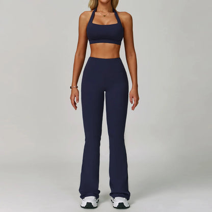 High Waist Leggings Top Yoga Set