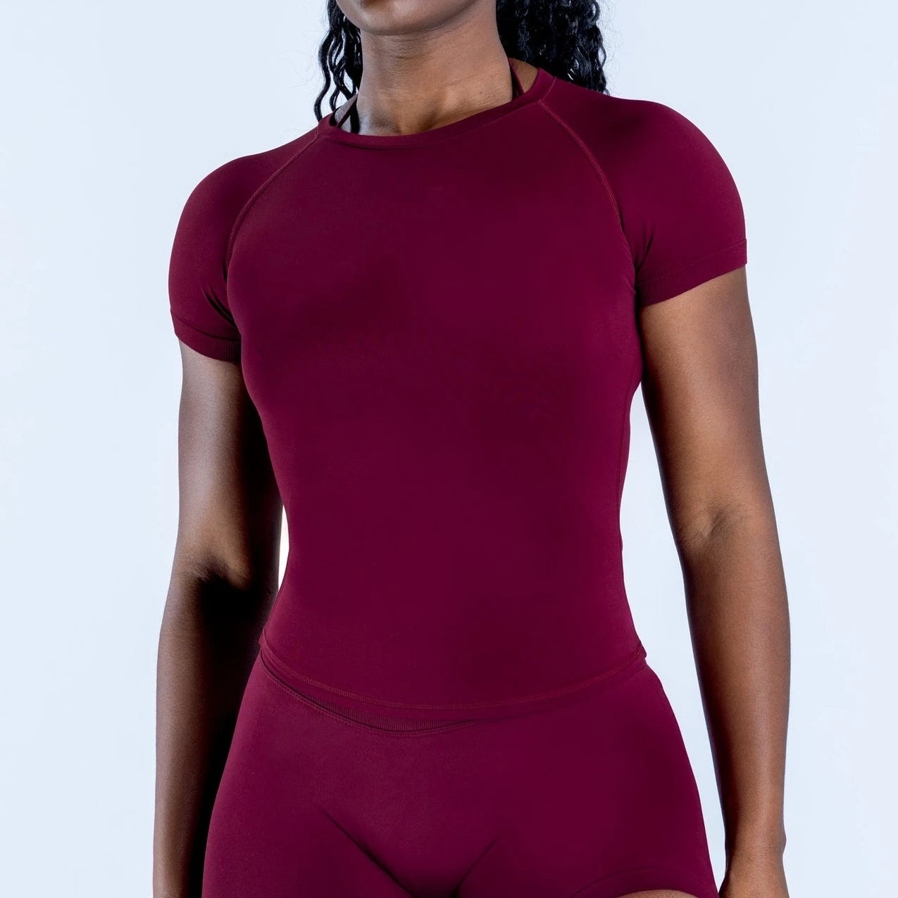 Impact Short Sleeve Crop Top – Workout, Gym, Yoga, Longline Stretchy Sports Shirt