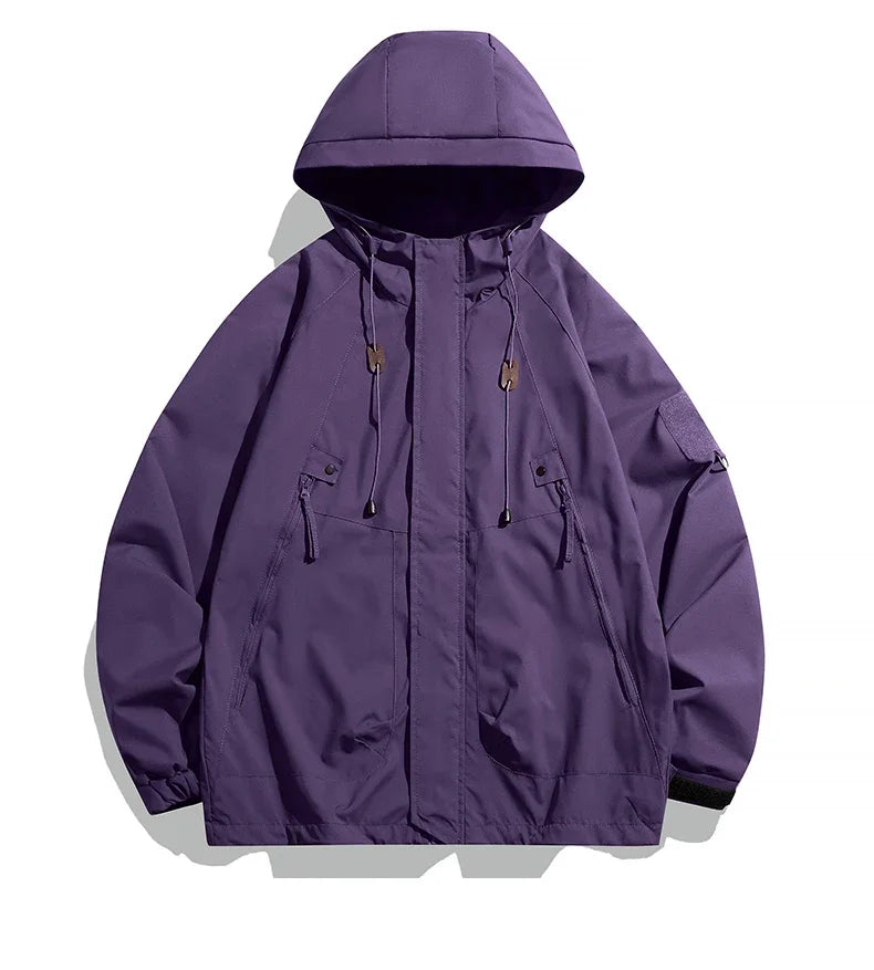Windbreakers Hooded Zipper Jacket