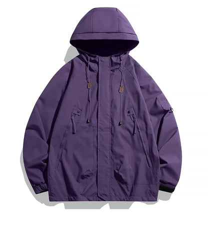 Windbreakers Hooded Zipper Jacket