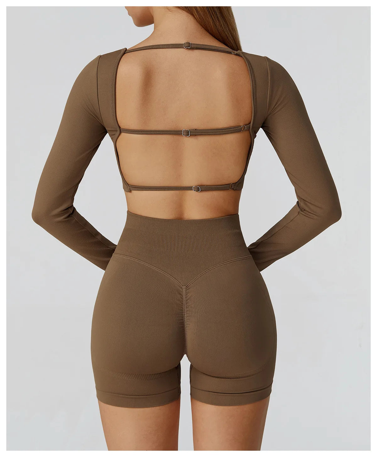 Women’s Seamless Yoga Long Sleeve Top – Running, Gym, Fitness, Workout, Stretch Sports Shirt