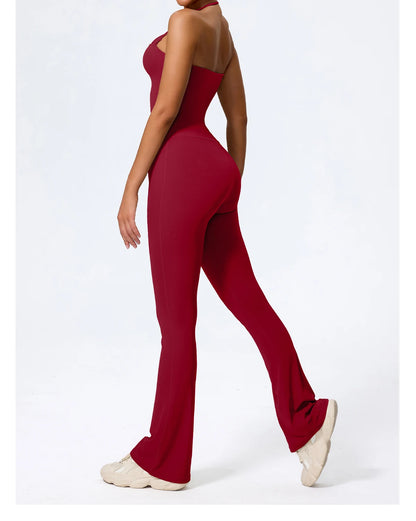 Sleeveless Backless Yoga Jumpsuit