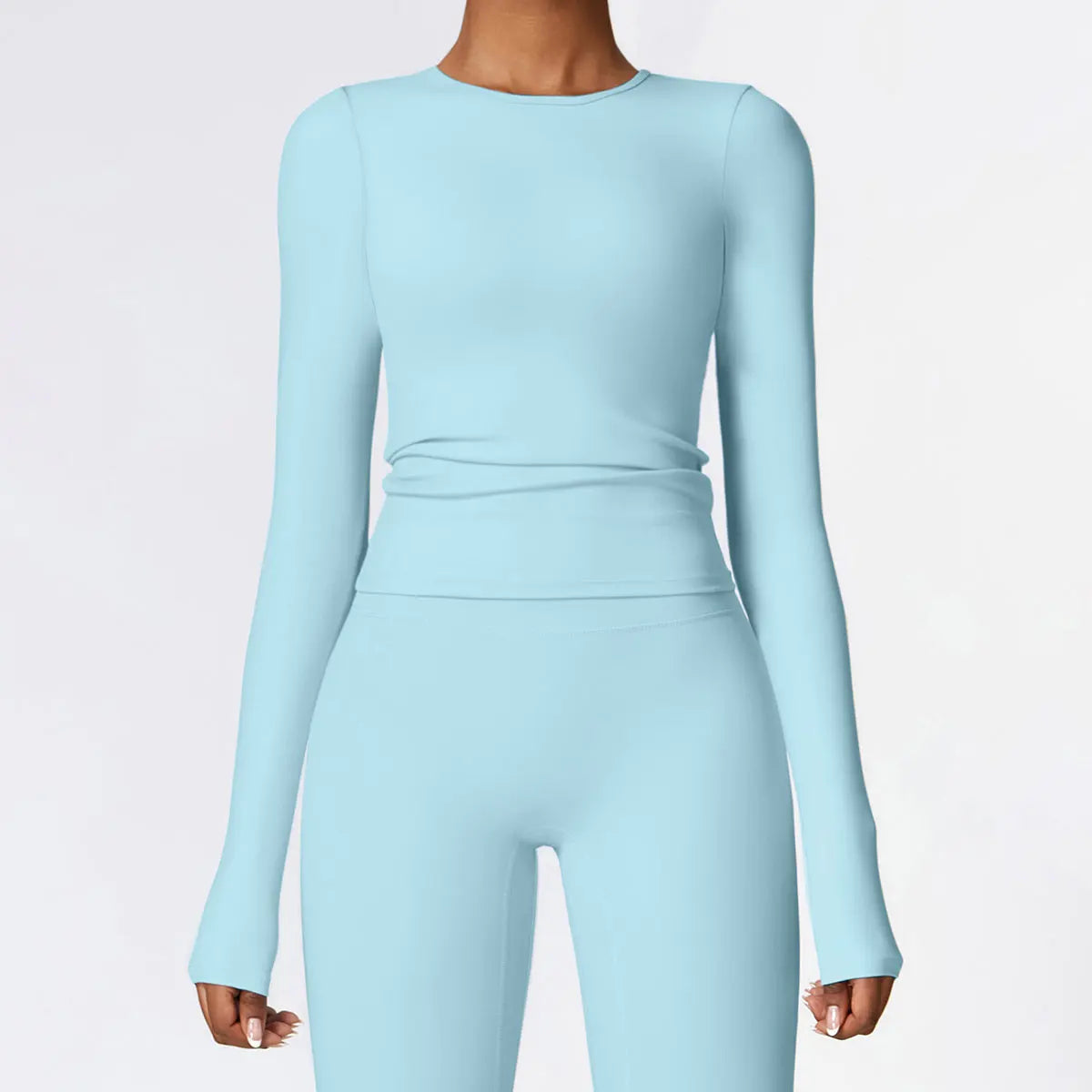 Women’s Slim Fit Long Sleeve Yoga Top – Running, Exercise, Fitness, Quick-Dry Sports Shirt