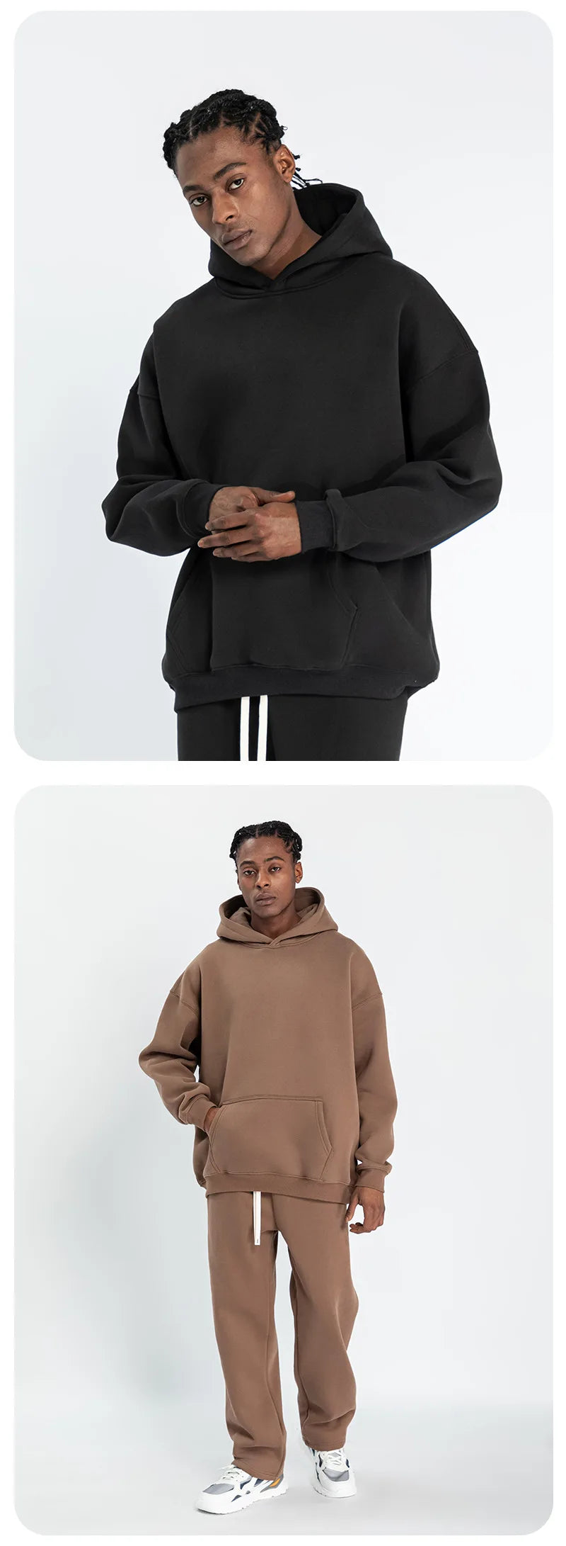 Fleece Lined Hoodie & Jogger Tracksuit Set