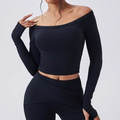 Cloud Hide Woman New Yoga Suit Gym Fitness Set Long Sleeve Sports Tracksuit Top Leggings Workout Pilates Outfits Running Clothes