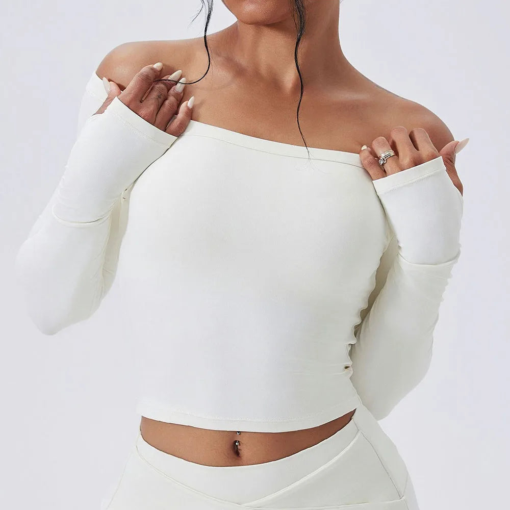 Cloud Hide Woman New Yoga Suit Gym Fitness Set Long Sleeve Sports Tracksuit Top Leggings Workout Pilates Outfits Running Clothes