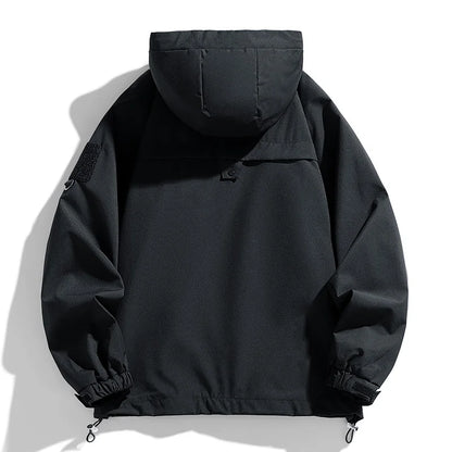 Windbreakers Hooded Zipper Jacket