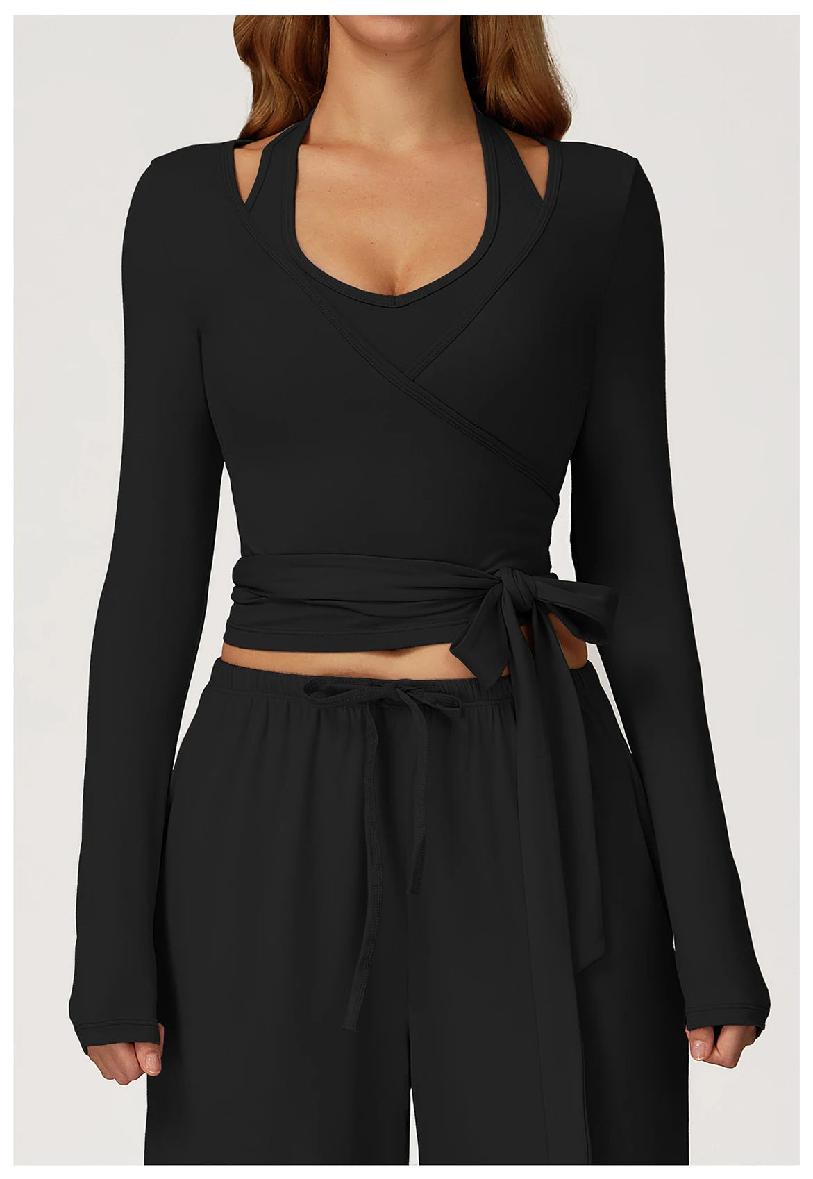 Women Yoga Set 2/3PCS Sportswear Push Up Workout Clothes Athletic Wear Gym Legging Fitness Bra Crop Top Long Sleeve Sports Suits