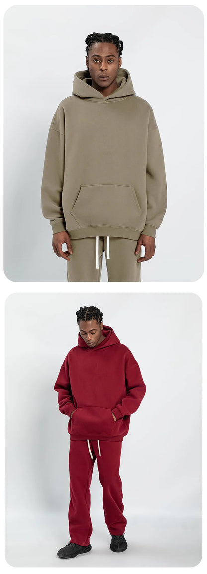 Fleece Lined Hoodie & Jogger Tracksuit Set