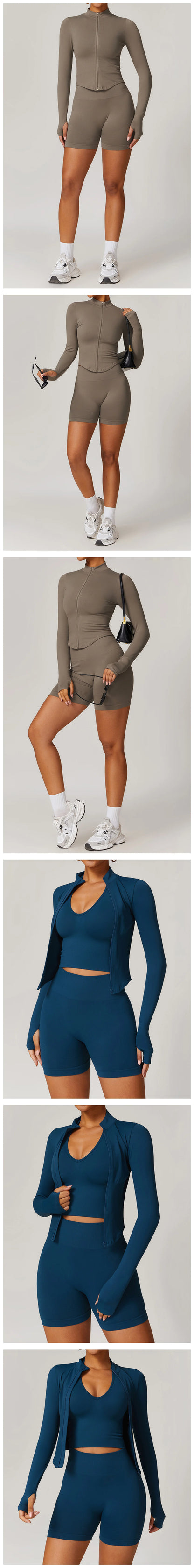 2/3/4PCS Yoga Set Gym Clothes Sportswear Seamless Yoga Suits For Women Fitness Long Sleeved Tracksuits Sports Bra Gym Leggings