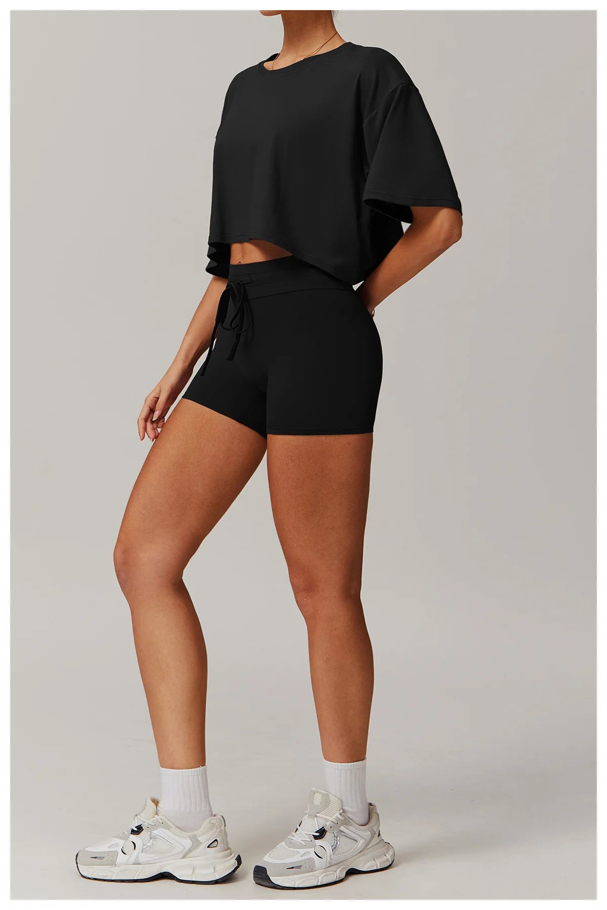 Loose Yoga Top Women Short Sleeve Gym Top Quick Dry Running Sports Shirt Fitness Woman Athletic Cropped Tops Push Up Active Wear