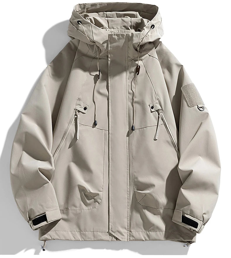 Windbreakers Hooded Zipper Jacket