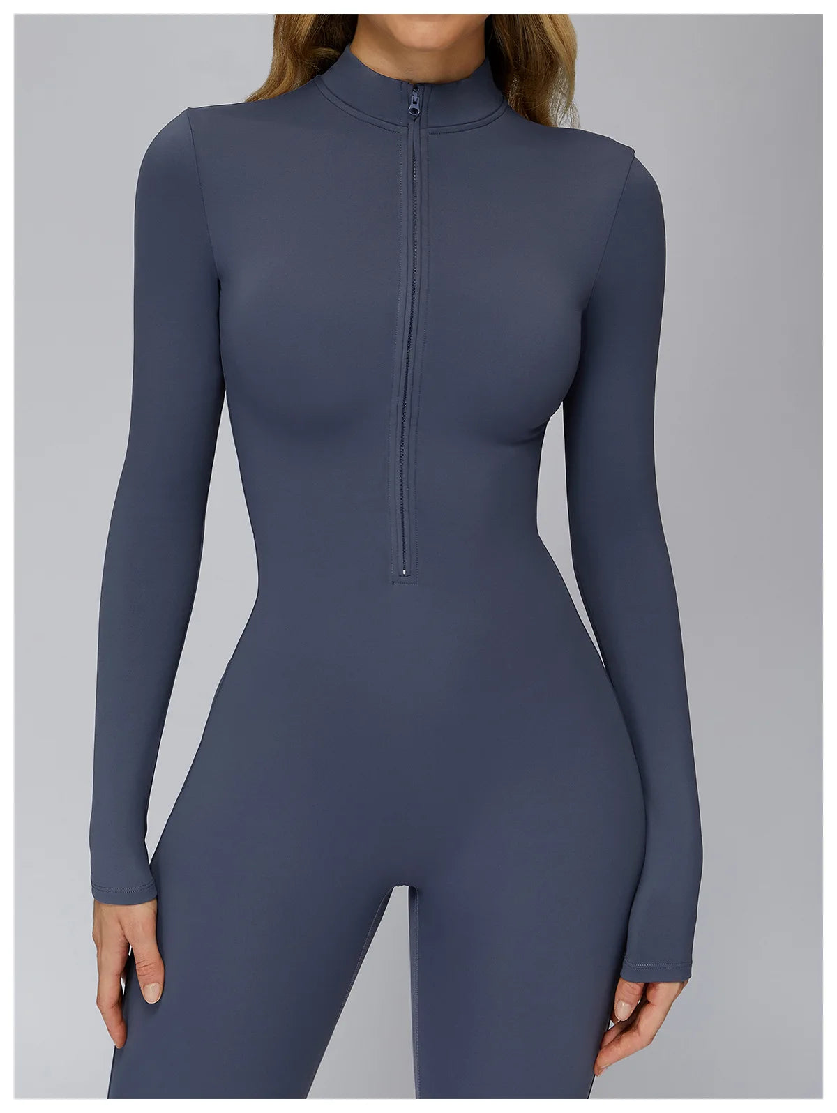 Women's Autumn/Winter Fitness Jumpsuit Tight-Fitting Fleece-Lined Yoga Jumpsuit Outdoor Thermal Jumpsuit Running & Fitness Wear