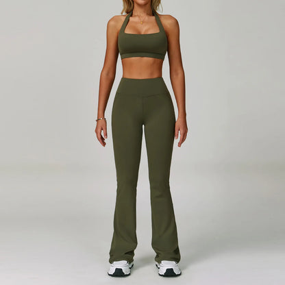 High Waist Leggings Top Yoga Set