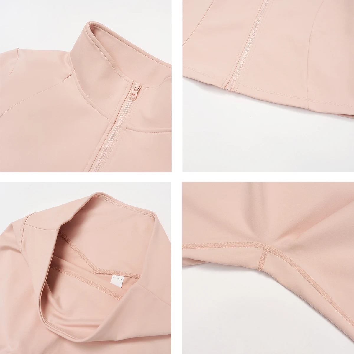 2Pcs Women's Long Sleeve Sports Jacket Zipper Gym Suit Outdoor Sportswear Yoga Workout Two-Piece Fitness Set Female Outfit