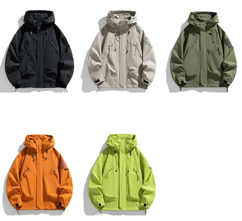 Windbreakers Hooded Zipper Jacket